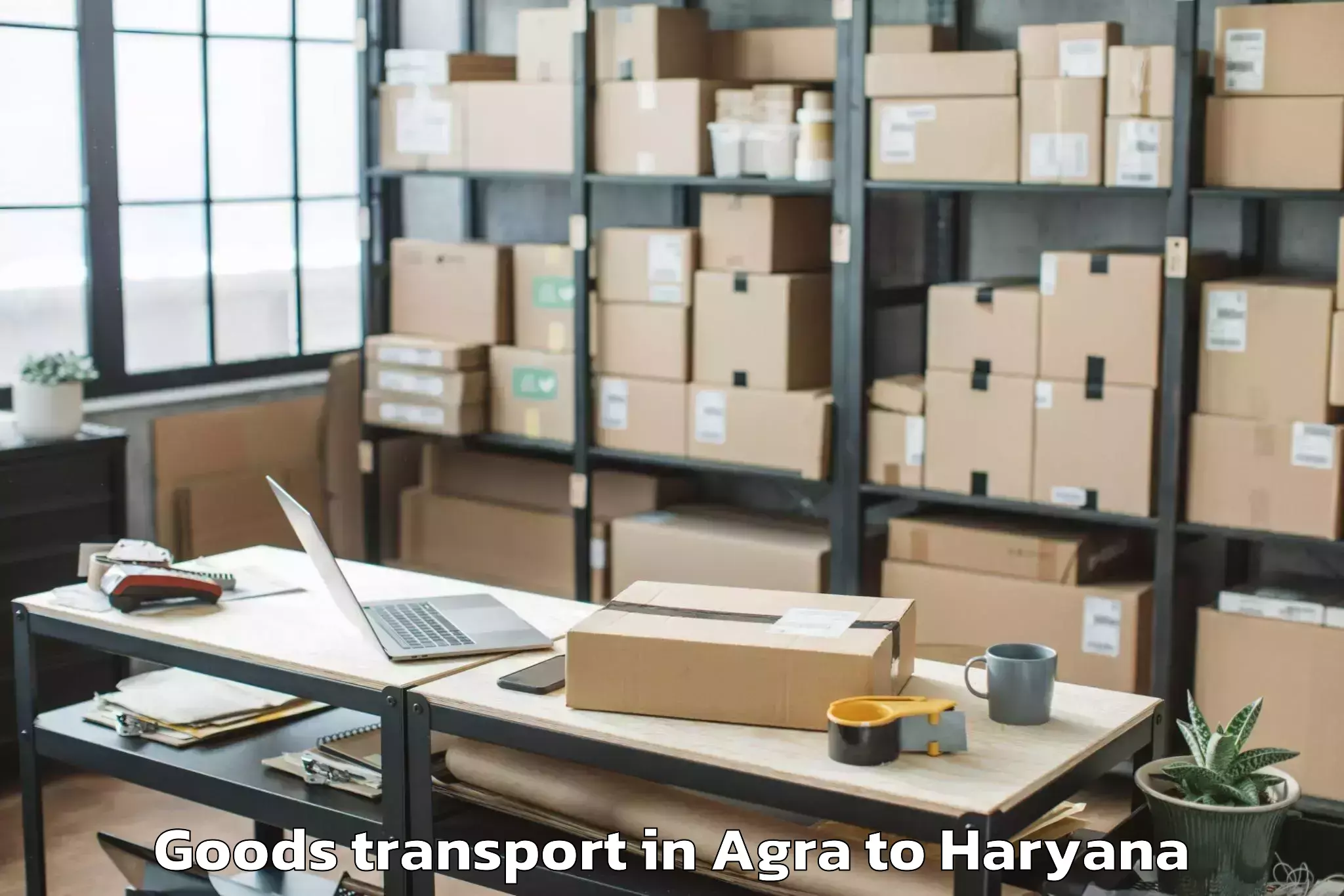 Book Agra to Chaudhary Charan Singh Haryana Goods Transport Online